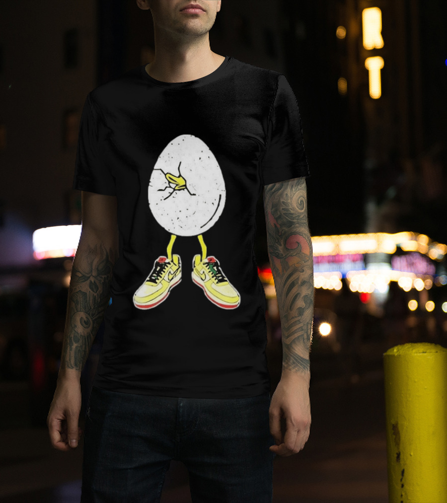 Oregon Football Fit For Flight Go Ducks Egg Cracked Sneakers Retro Nike T-Shirt