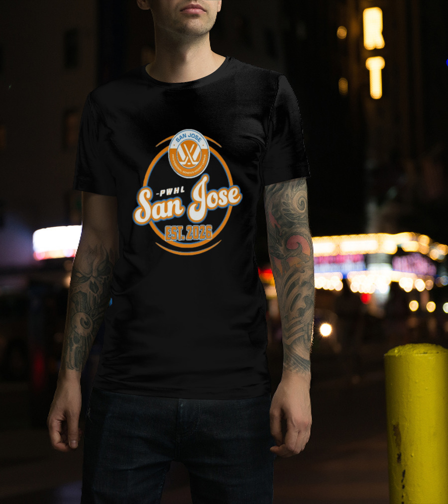 PWHL San Jose Professional Women's Hockey League Est. 2026 T-Shirt