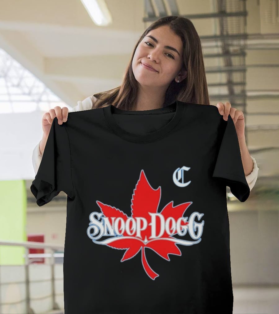 Snoop Dogg 2024 Cali To Canada Tour Schedule Date List Red Maple Leaf T-Shirt
