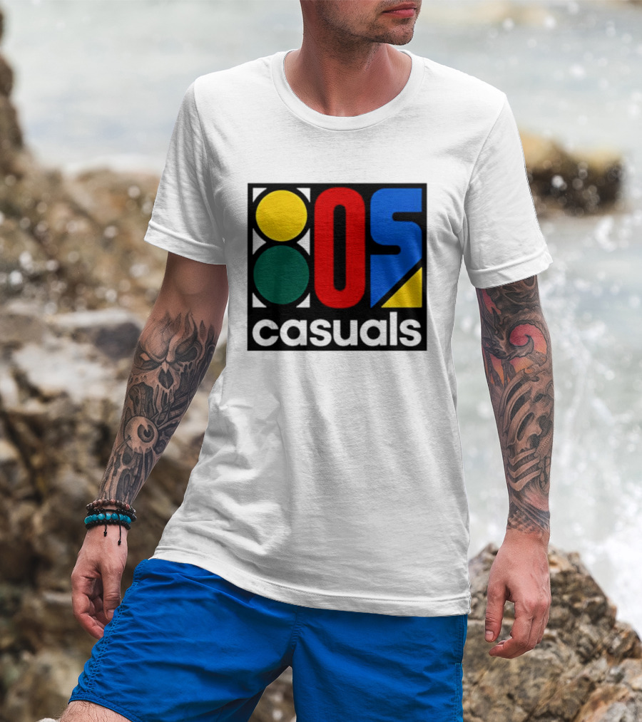 80s Casuals Retro Style Colorful Geometric Icon Collection T-Shirt