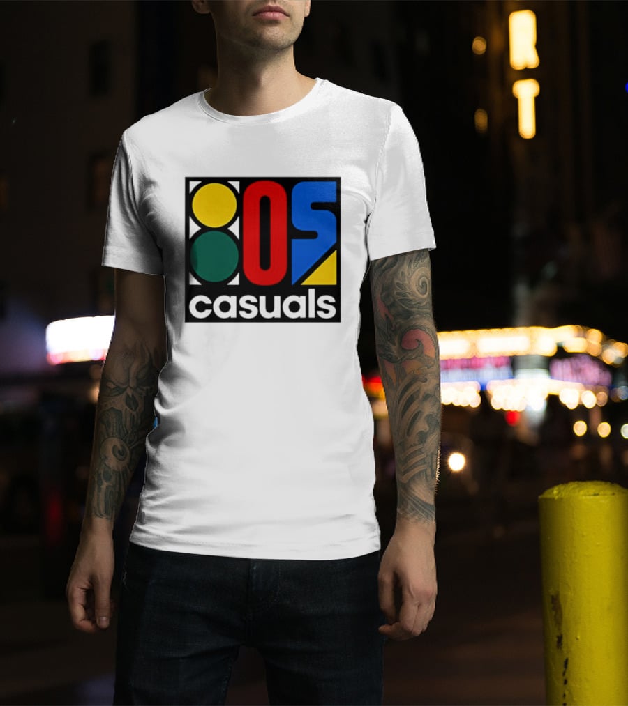 80s Casuals Retro Style Colorful Geometric Icon Collection T-Shirt