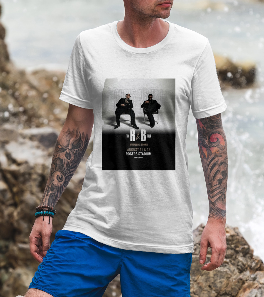 The R&B Tour Chris Usher Raymond Brown August 11 12 Rogers Stadium Live Nation T-Shirt