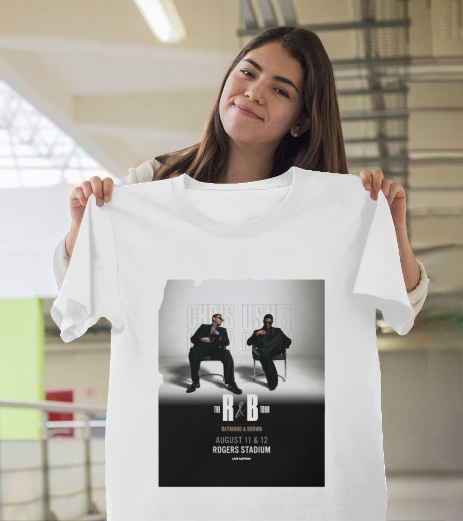 The R&B Tour Chris Usher Raymond Brown August 11 12 Rogers Stadium Live Nation T-Shirt