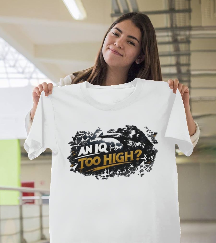 An Iq Too High? Retro Distressed T-Shirt