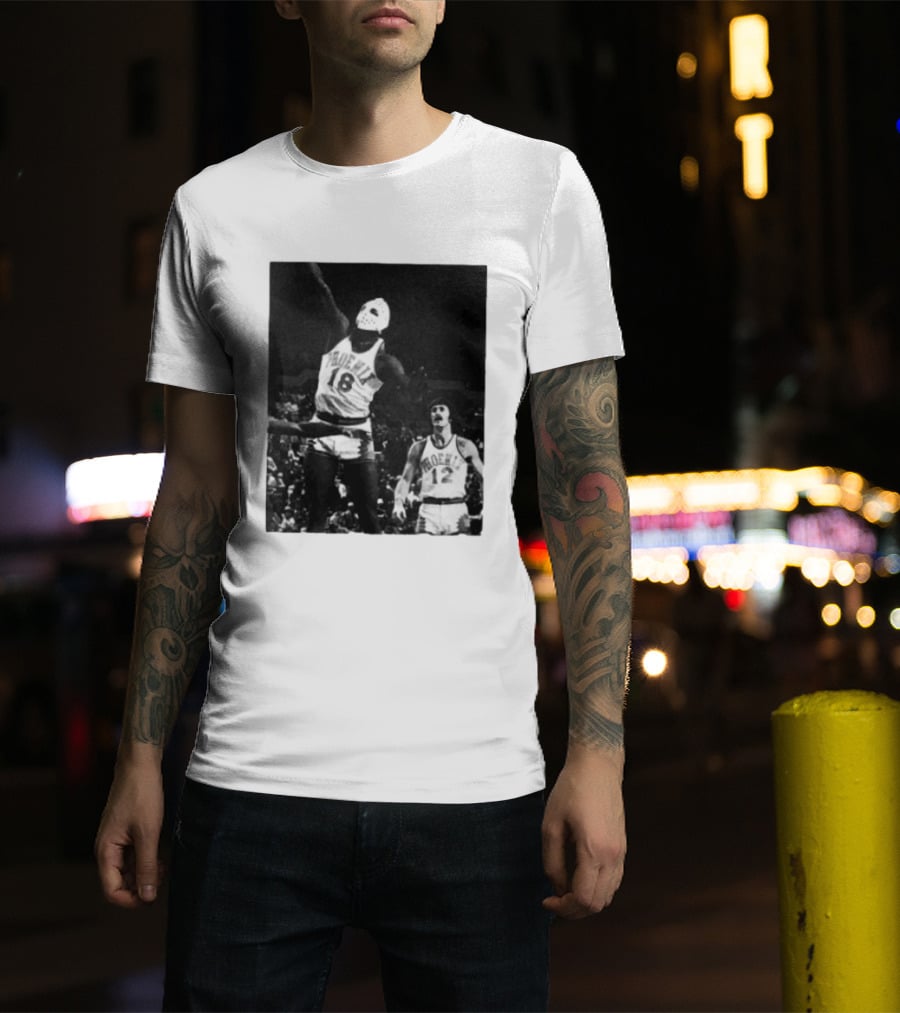 Curtis Perry Wearing Hockey Mask During Phoenix Suns NBA Game T-Shirt