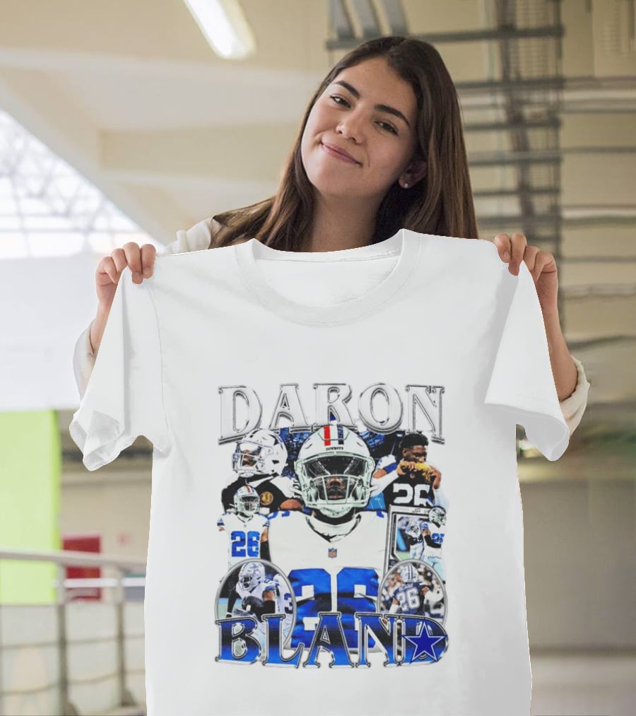 Daron Bland Dallas Cowboys 26 NFL Star Player Collage T-Shirt