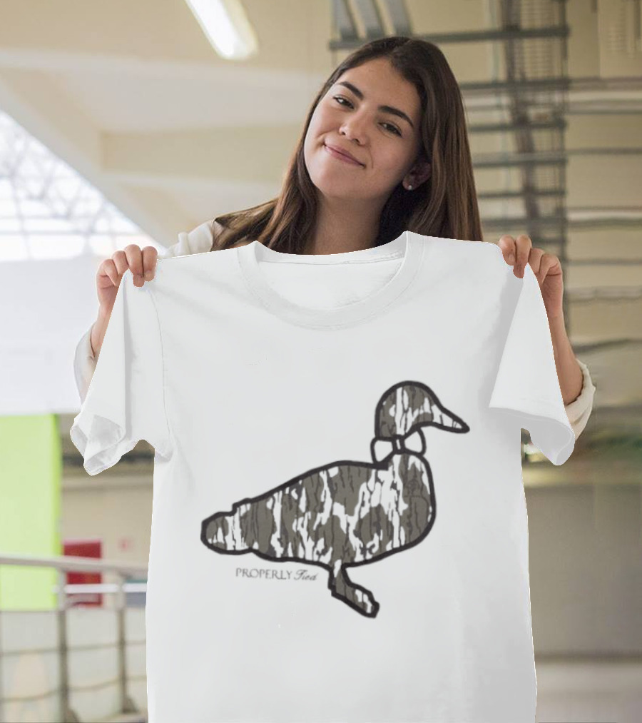 Duck Silhouette Camo Wildlife T-Shirt