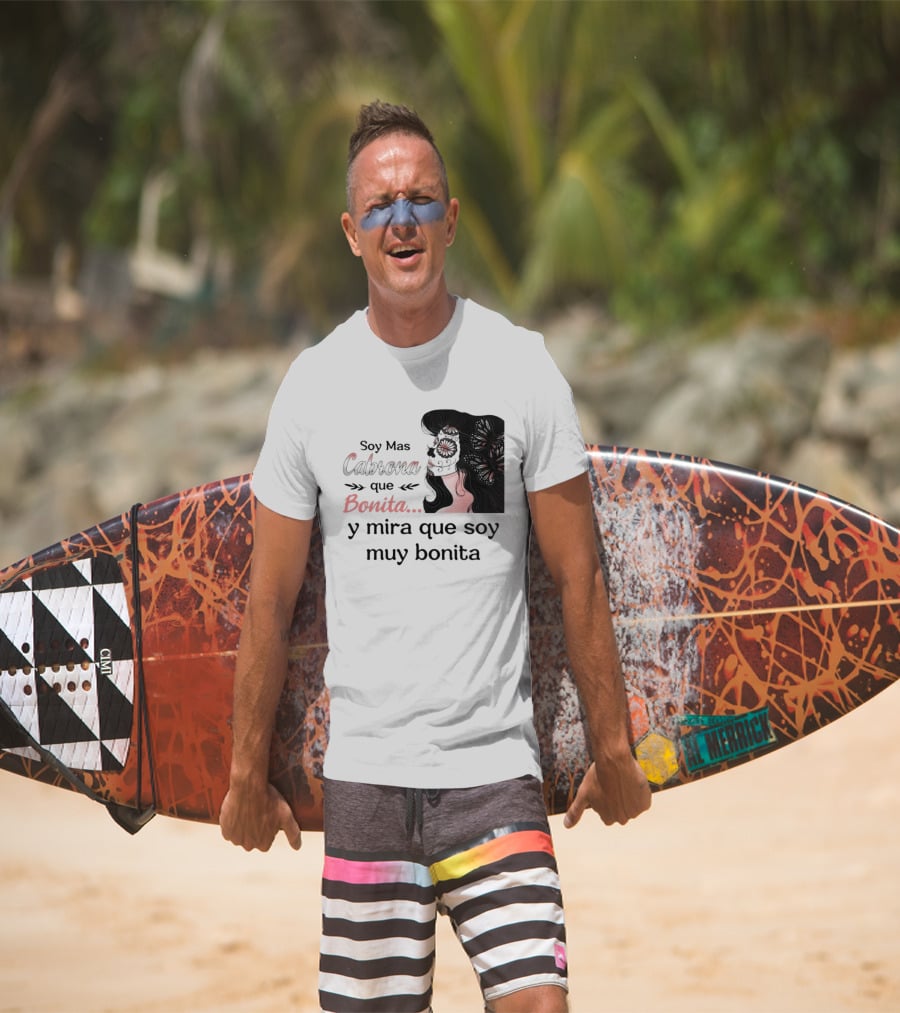 Soy Mas Cabrona Que Bonita Y Mira Que Soy Muy Bonita Girl Butterfly Image T-Shirt