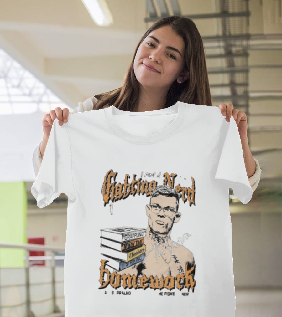 Caio Borralho Fighting Nerd Grappling Muay Thai Chemistry Homework Natural MMA T-Shirt