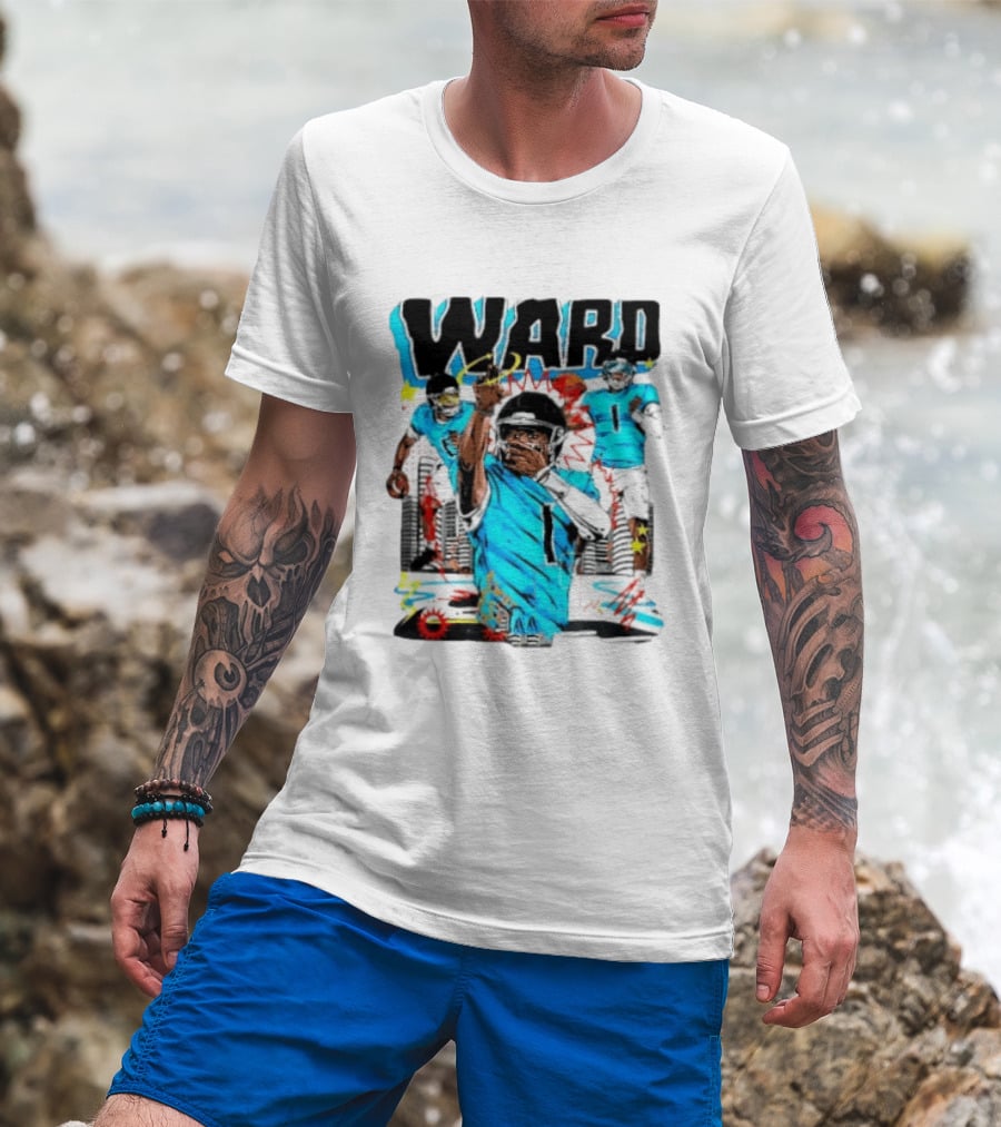 Tennessee Titans Ward Player Cartoon Comic T-Shirt