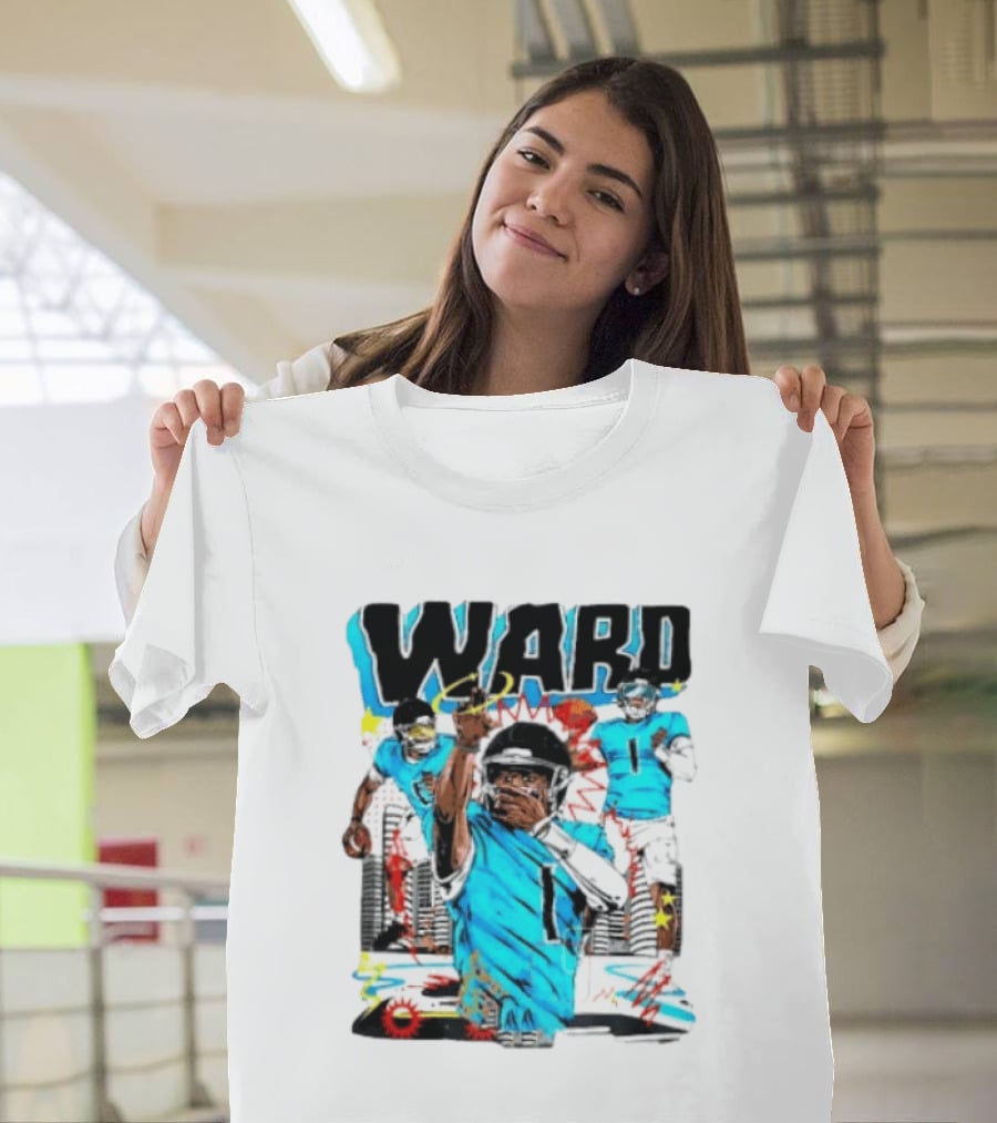Tennessee Titans Ward Player Cartoon Comic T-Shirt