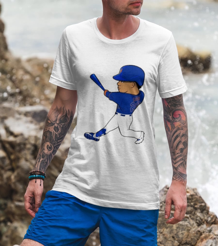 Juan Soto 22 Mets Baseball Swing LGM T-Shirt