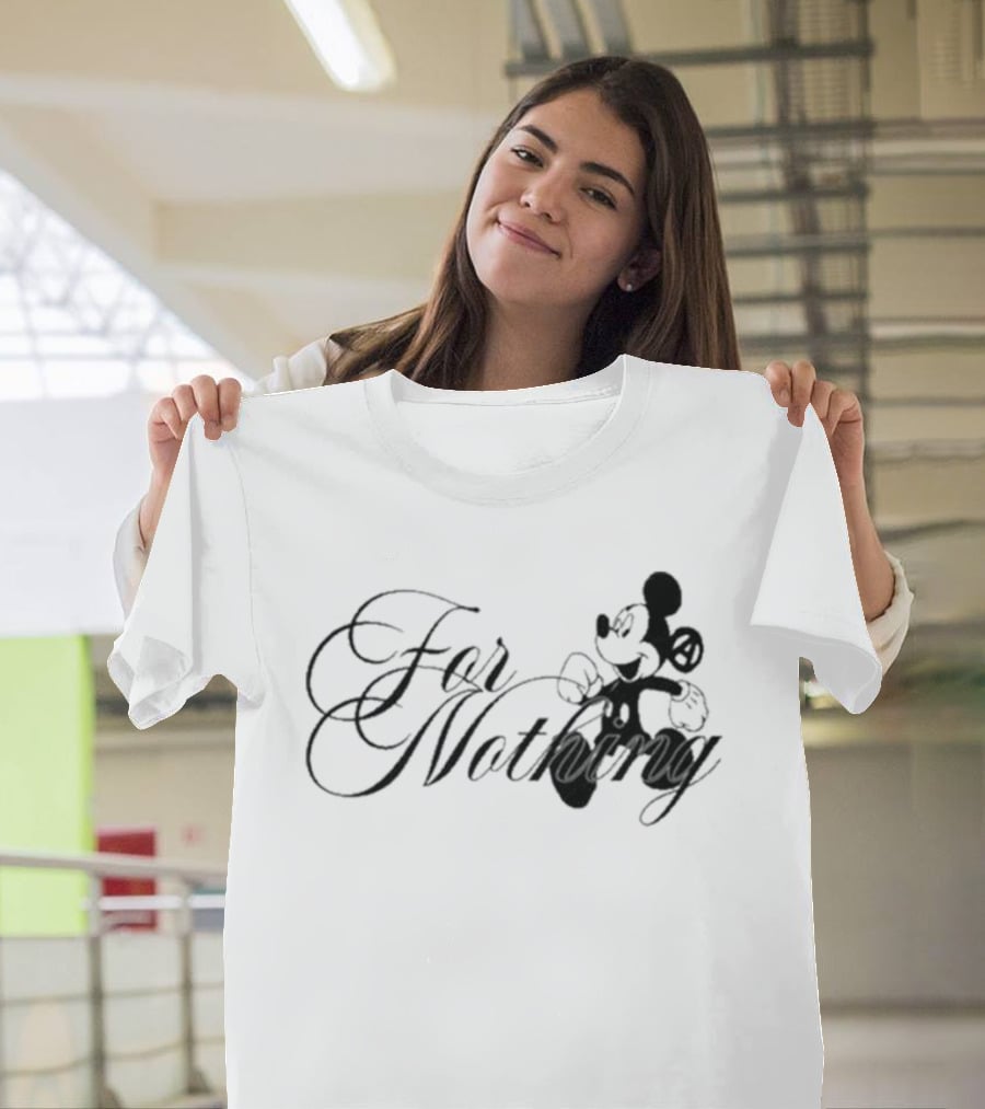 Mickey Mouse Nine Vicious For Nothing Tour 2025 For Nothing T-Shirt