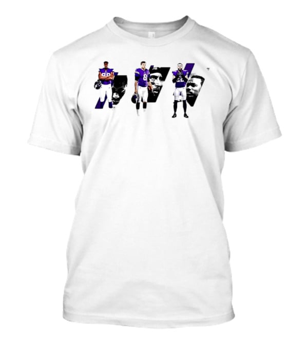 Minnesota Vikings D.J. Wonnum Kirk Cousins Harrison Smith NFL Players T-Shirt