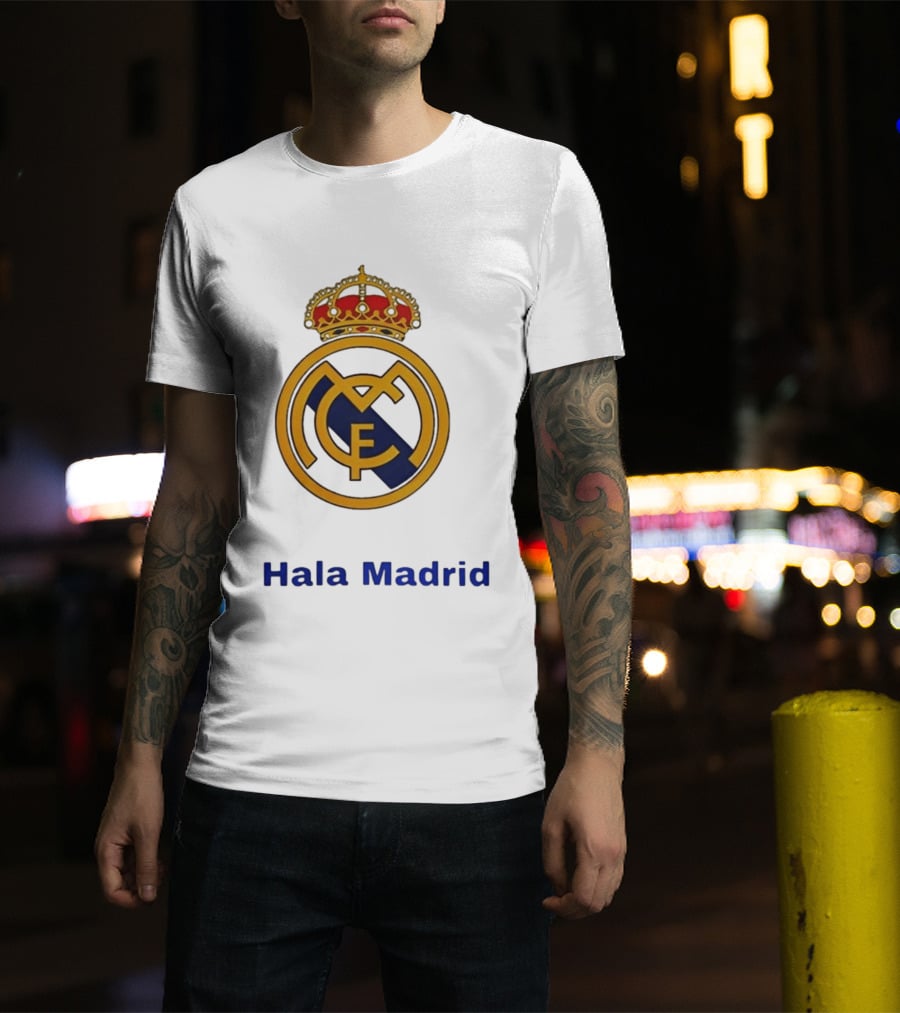 Hala Madrid Real Madrid CF Crest Spain Football Club T-Shirt