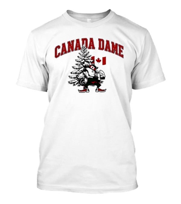 Canada Dame Canadian Christmas Tree Notre Dame Fighting Irish T-Shirt