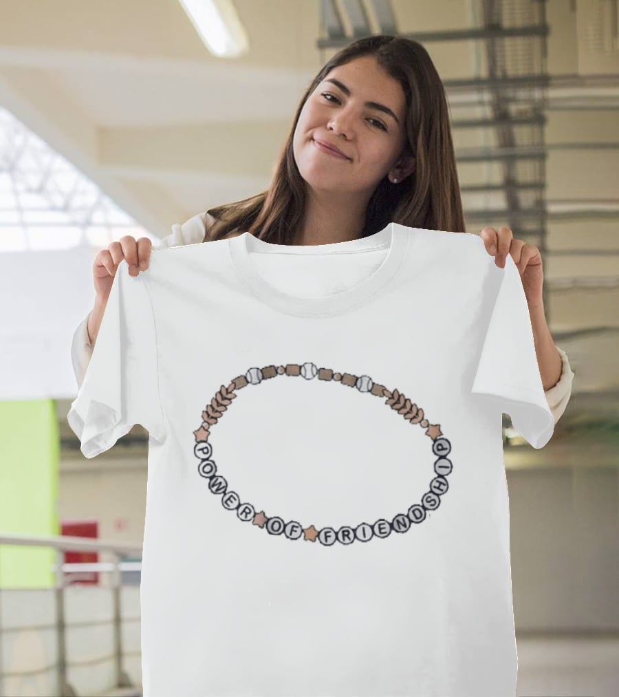 Milwaukee Brewers The Power Of Friendship Baseball Bracelet T-Shirt