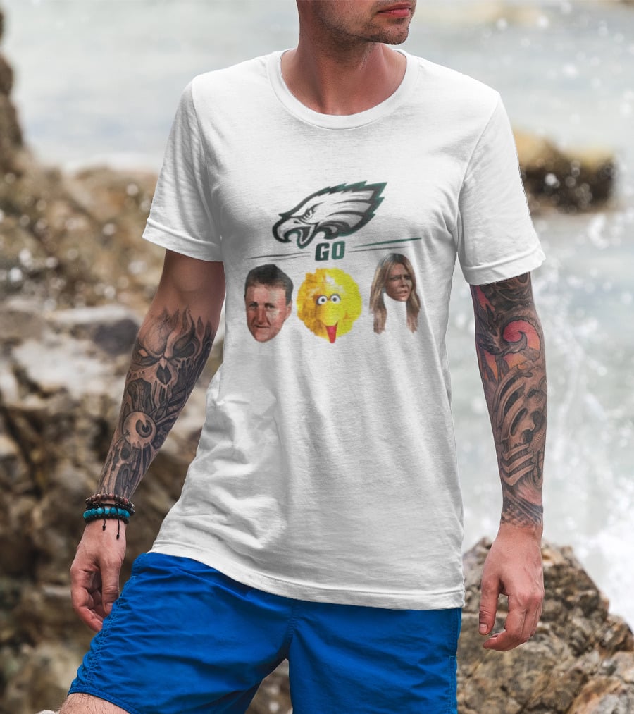 Philadelphia Eagles Go Birds Larry Bird Big Bird The Bird T-Shirt
