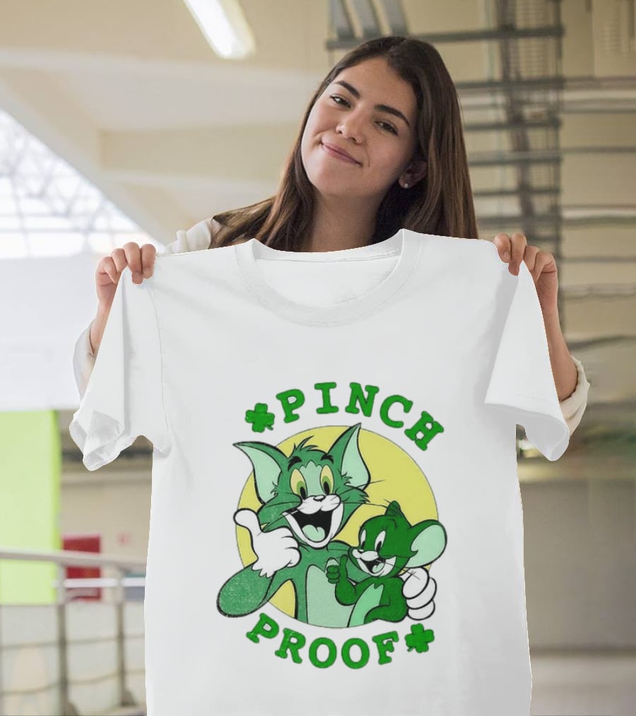 Tom And Jerry Pinch Proof St. Patrick's Day Celebration T-Shirt
