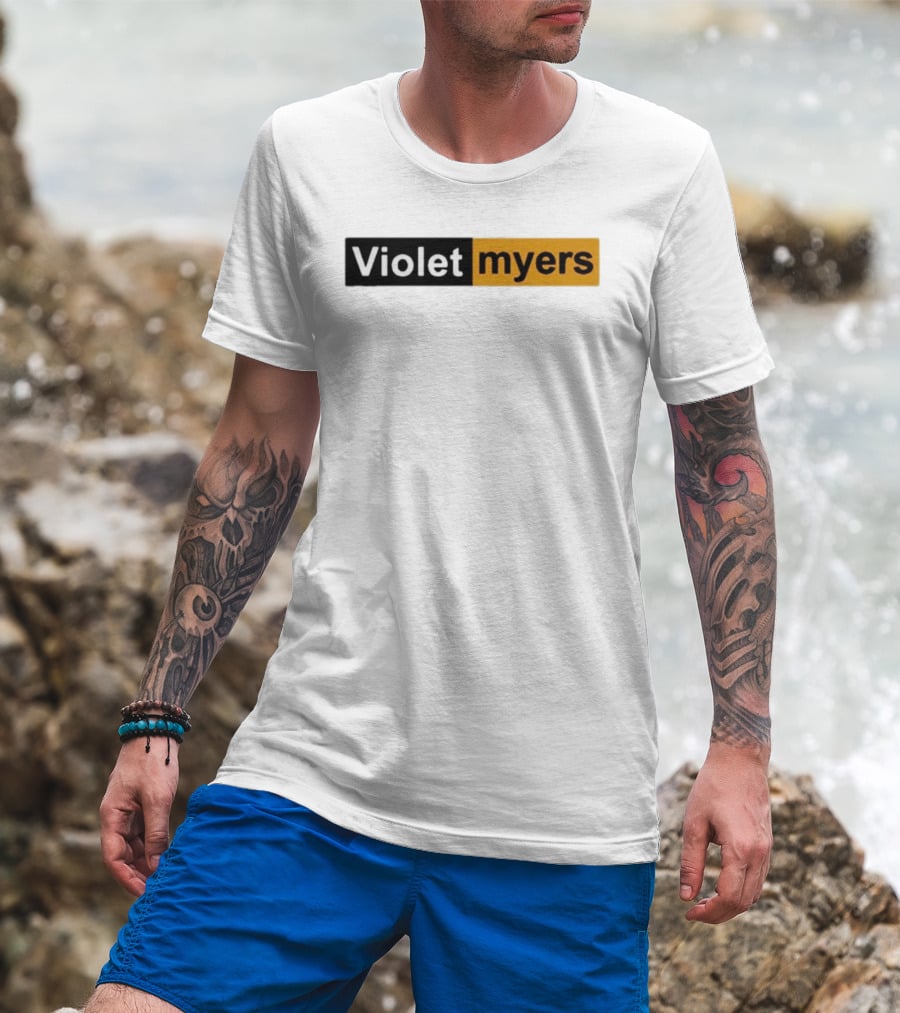 Violet Myers Black And Orange T-Shirt