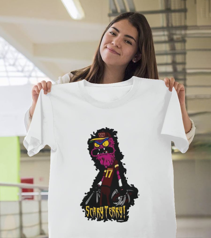 Washington Commanders Scary Terry McLaurin 17 Terrifying Terry T-Shirt