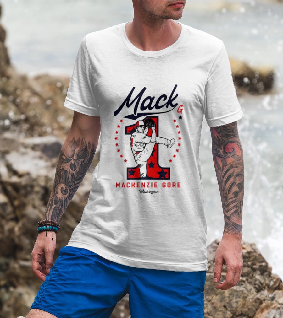 Mack G Washington Nationals Mackenzie Gore Baseball Stars T-Shirt