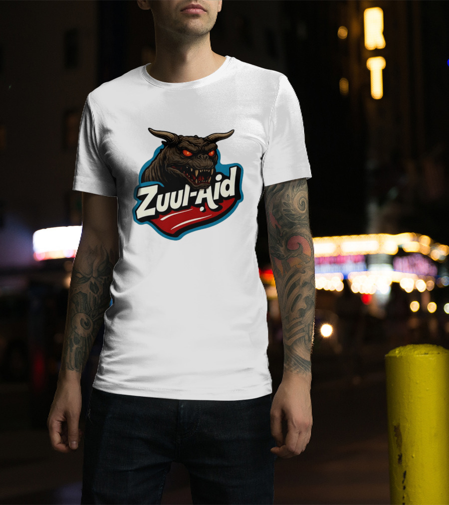 Zuul Aid Ghostbusters Demon Red Eyes Monster T-Shirt