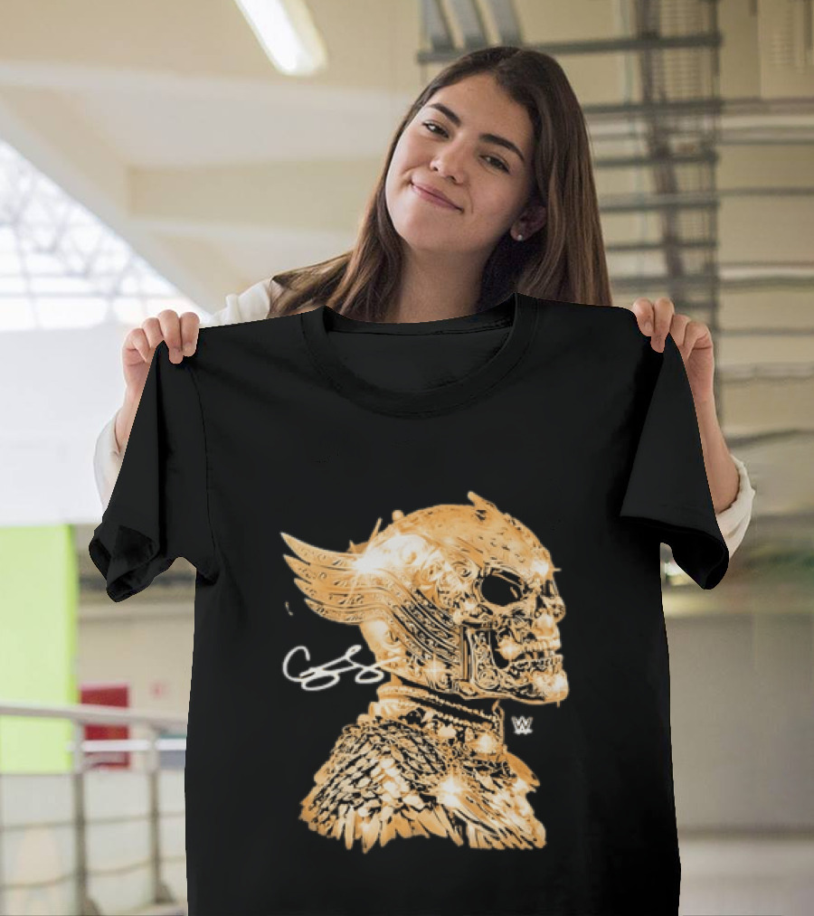WWE Cody Rhodes American Nightmare Golden Skull T-Shirt