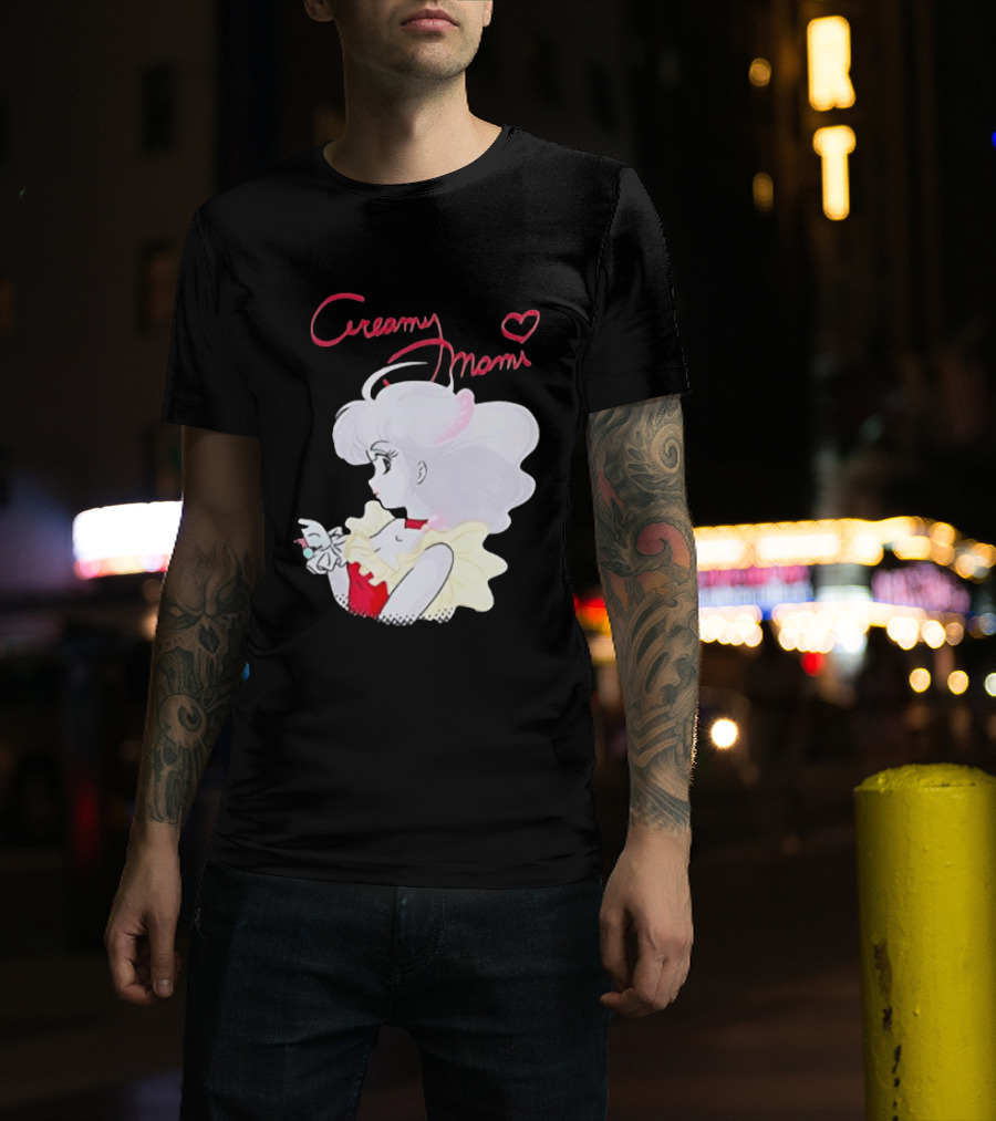 Magical Angel Creamy Mami Anime Character With Heart And Butterfly T-Shirt