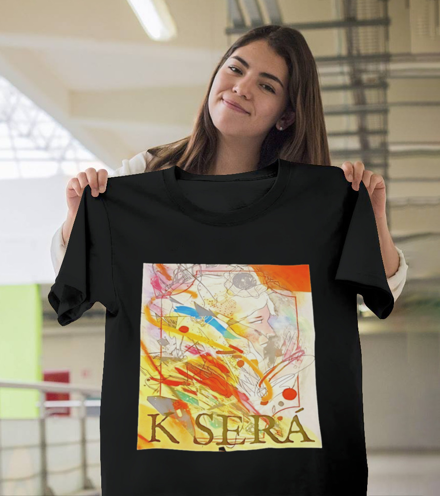 K Será Colorful Abstract Face Expression T-Shirt