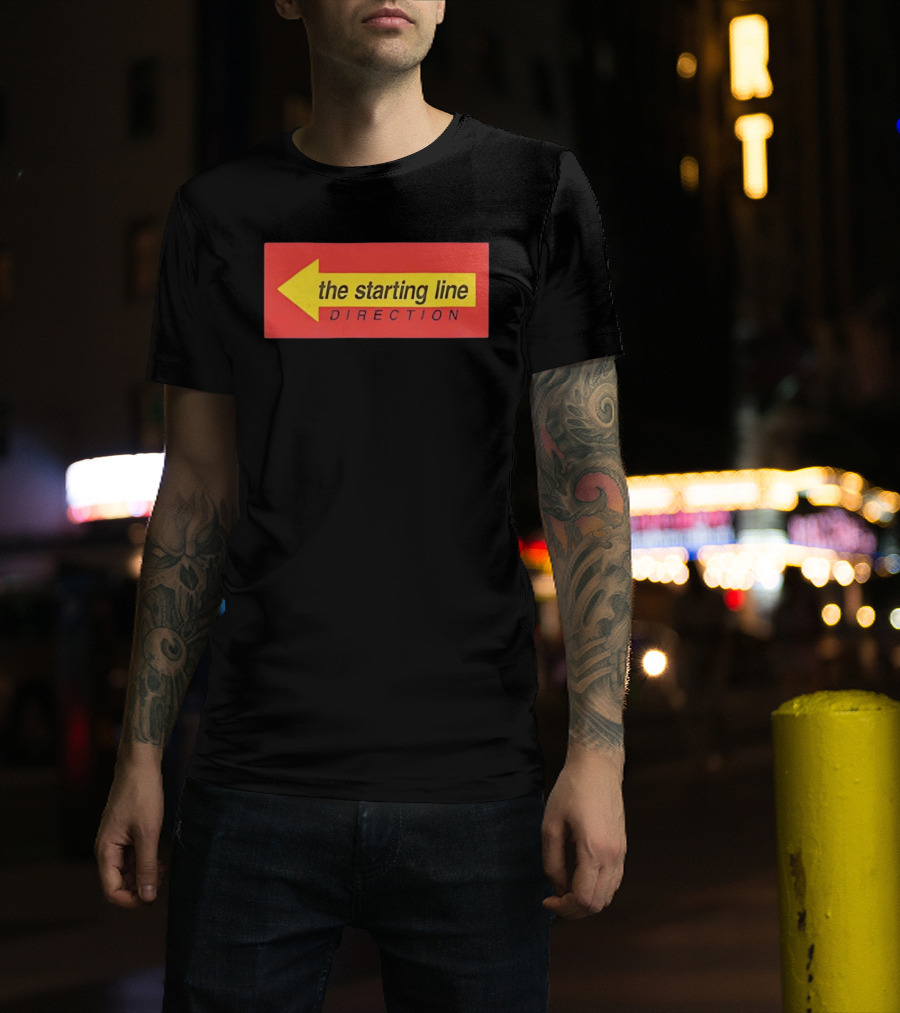 The Starting Line Direction Pop Punk Band Yellow Arrow T-Shirt