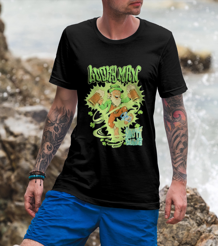 Lucky Man Leprechaun Youth Culture More Than Movement St Patricks Day T-Shirt