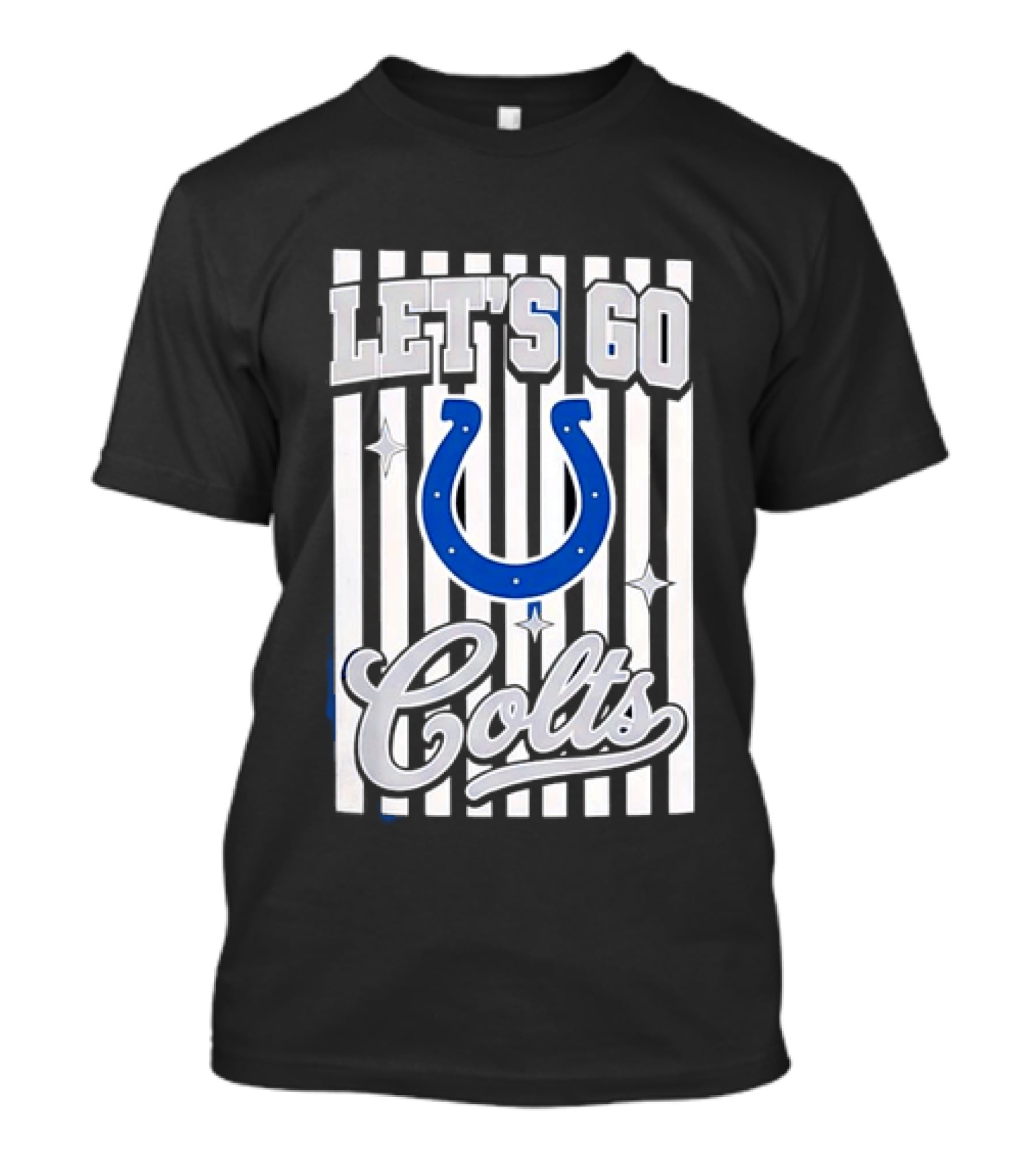 Let's Go Indianapolis Colts Football Colts Horseshoe T-Shirt