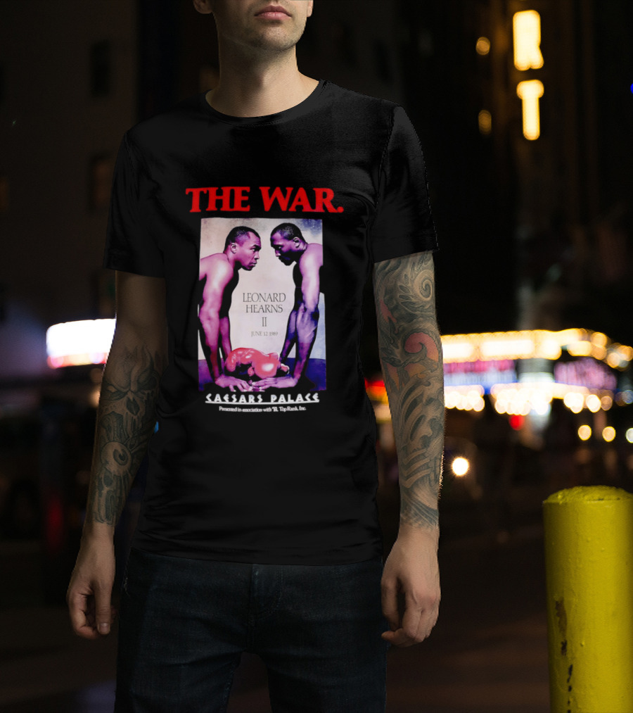 The War Sugar Ray Leonard Vs Thomas Hearns II June 12 1989 Caesars Palace Boxing Showdown T-Shirt