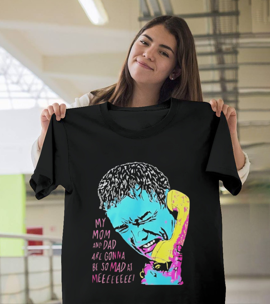 My Mom And Dad Are Gonna Be So Mad At Me Kevin McCallister Home Alone Phone Scene Retro Pop T-Shirt