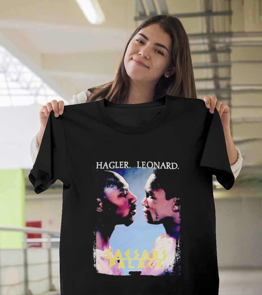 Hagler Leonard Caesars Palace Boxing Match Showdown T-Shirt