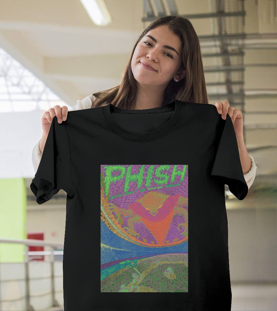 Phish Fenway Park Boston MA Tour July 31 Aug 1 2026 Colorful Psychedelic Dragon T-Shirt