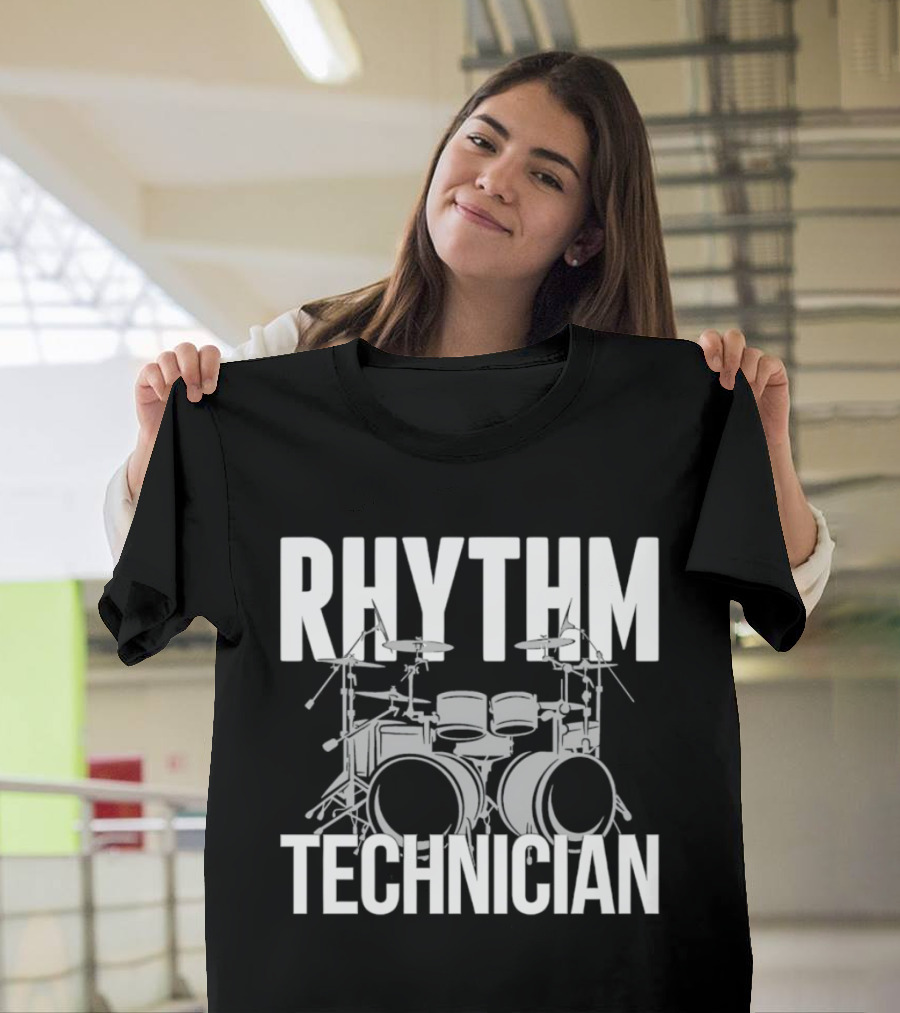 Rhythm Technician Drummer Drums Percussion T-Shirt