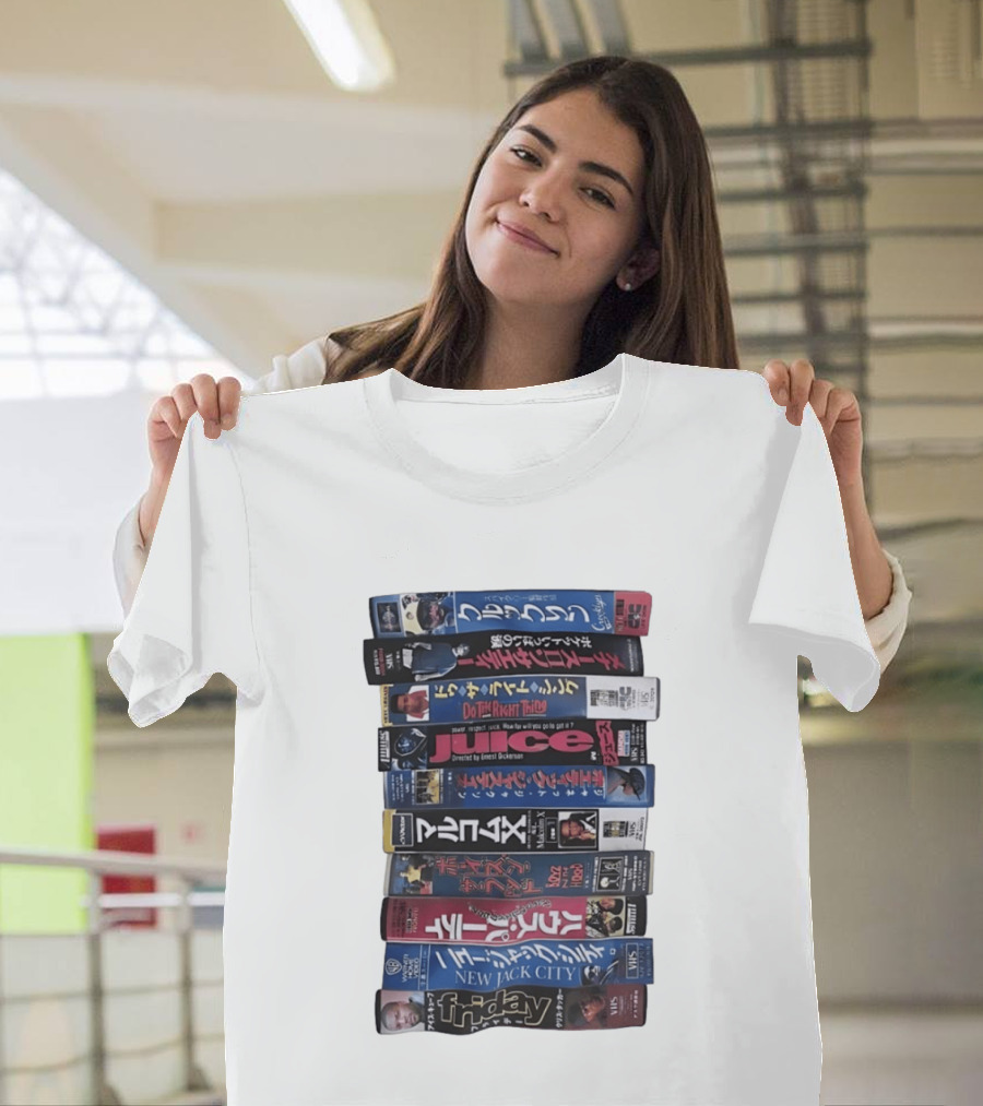 Friday Malcolm X Boyz N The Hood Juice Do The Right Thing New Jack City VHS Collection T-Shirt
