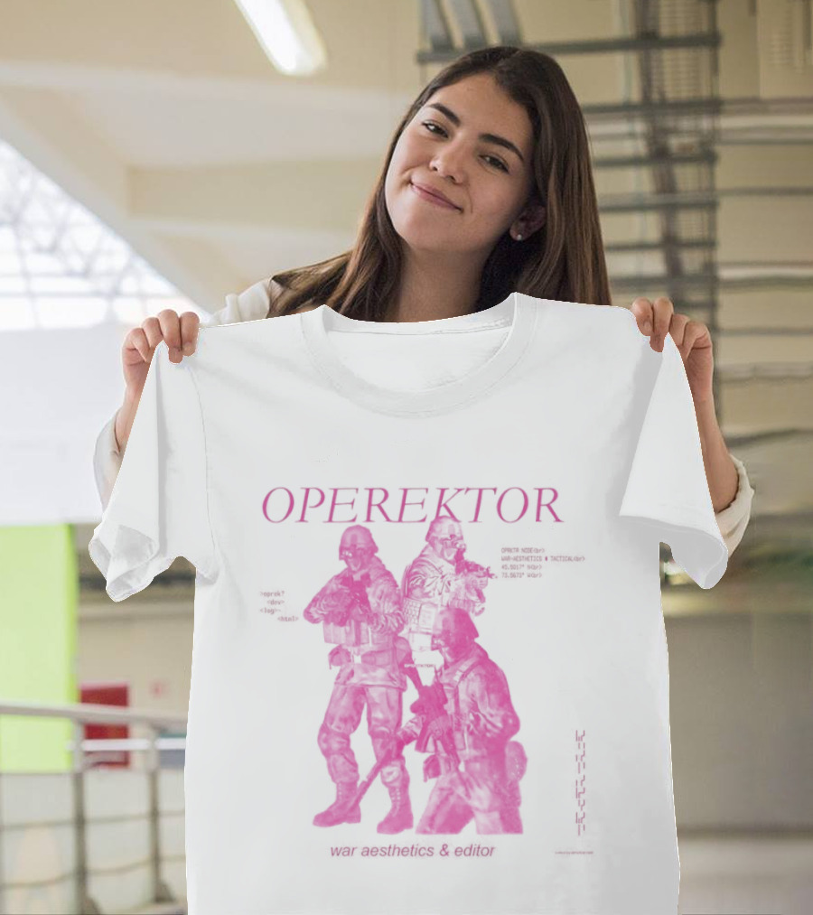 Operektor War Aesthetics Tactical Editor Time Signature Authored Narratives T-Shirt