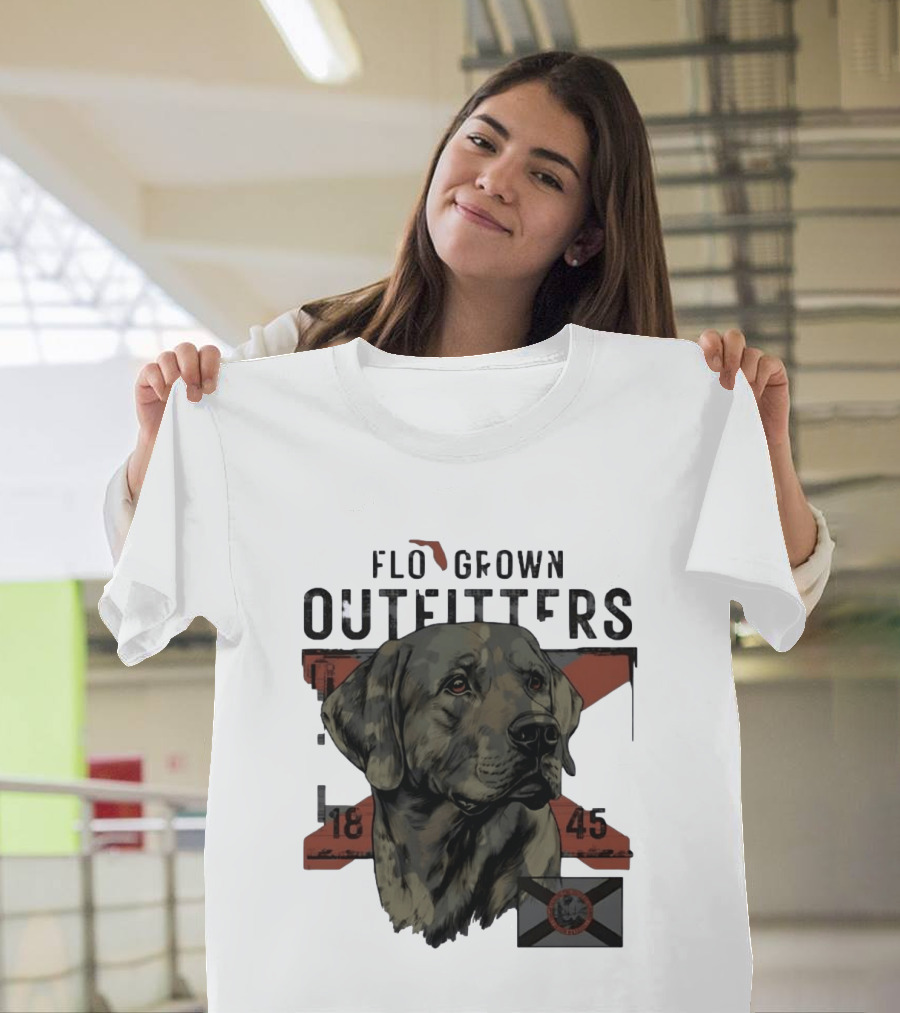 Flo Grown Outfitters Labrador Retriever Florida 1845 Seal T-Shirt