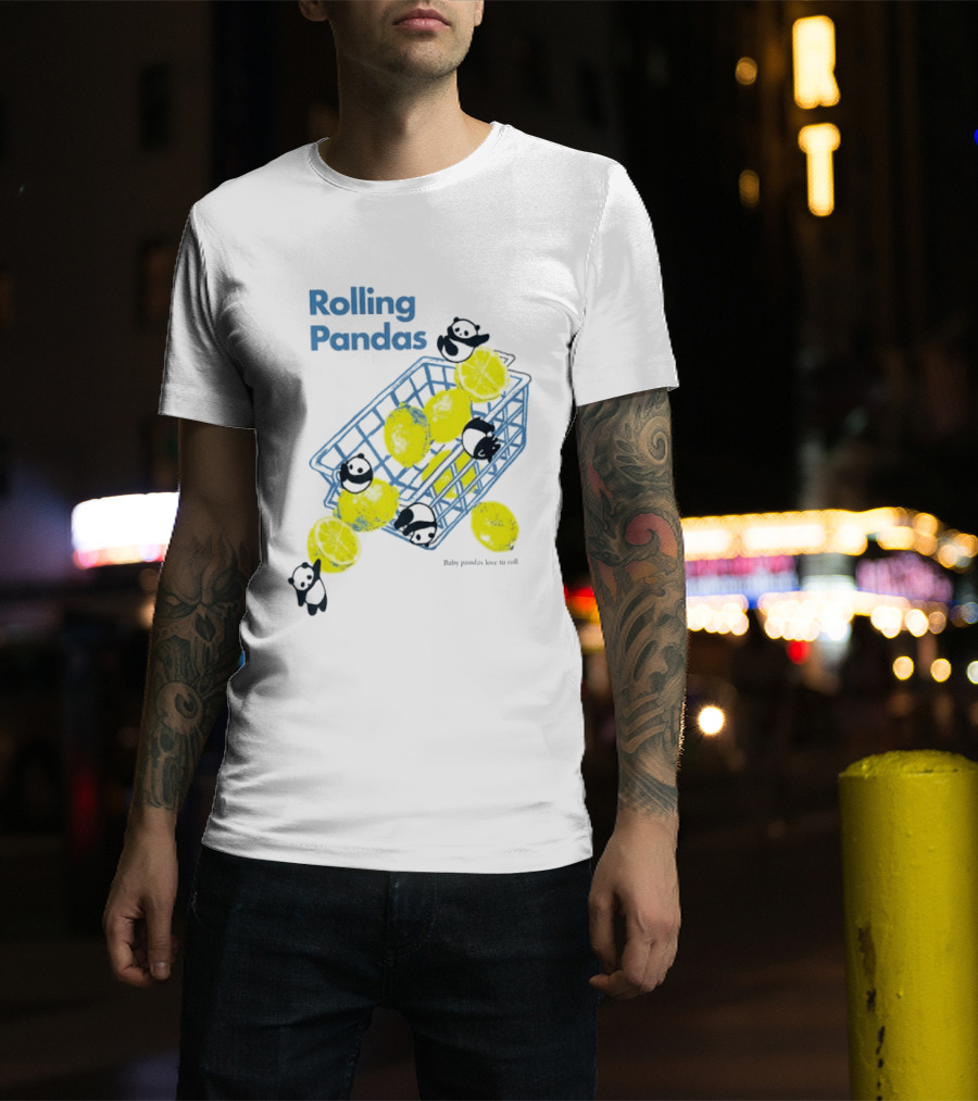 Rolling Pandas Baby Pandas Love Lemons In Basket T-Shirt