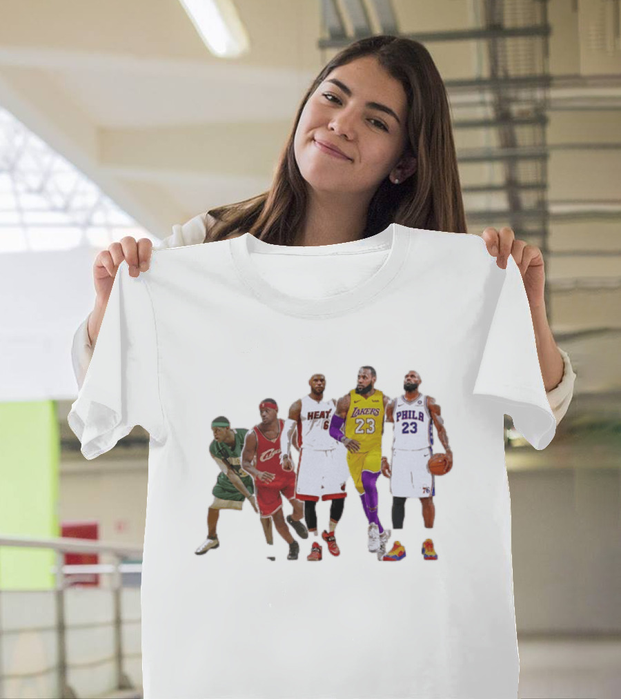 LeBron James St Vincent St Mary Cavs Heat Lakers 76ers Journey T-Shirt