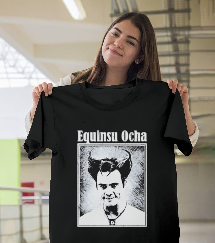 Jim Carrey Equinsu Ocha Ace Ventura Distressed Vintage Look T-Shirt