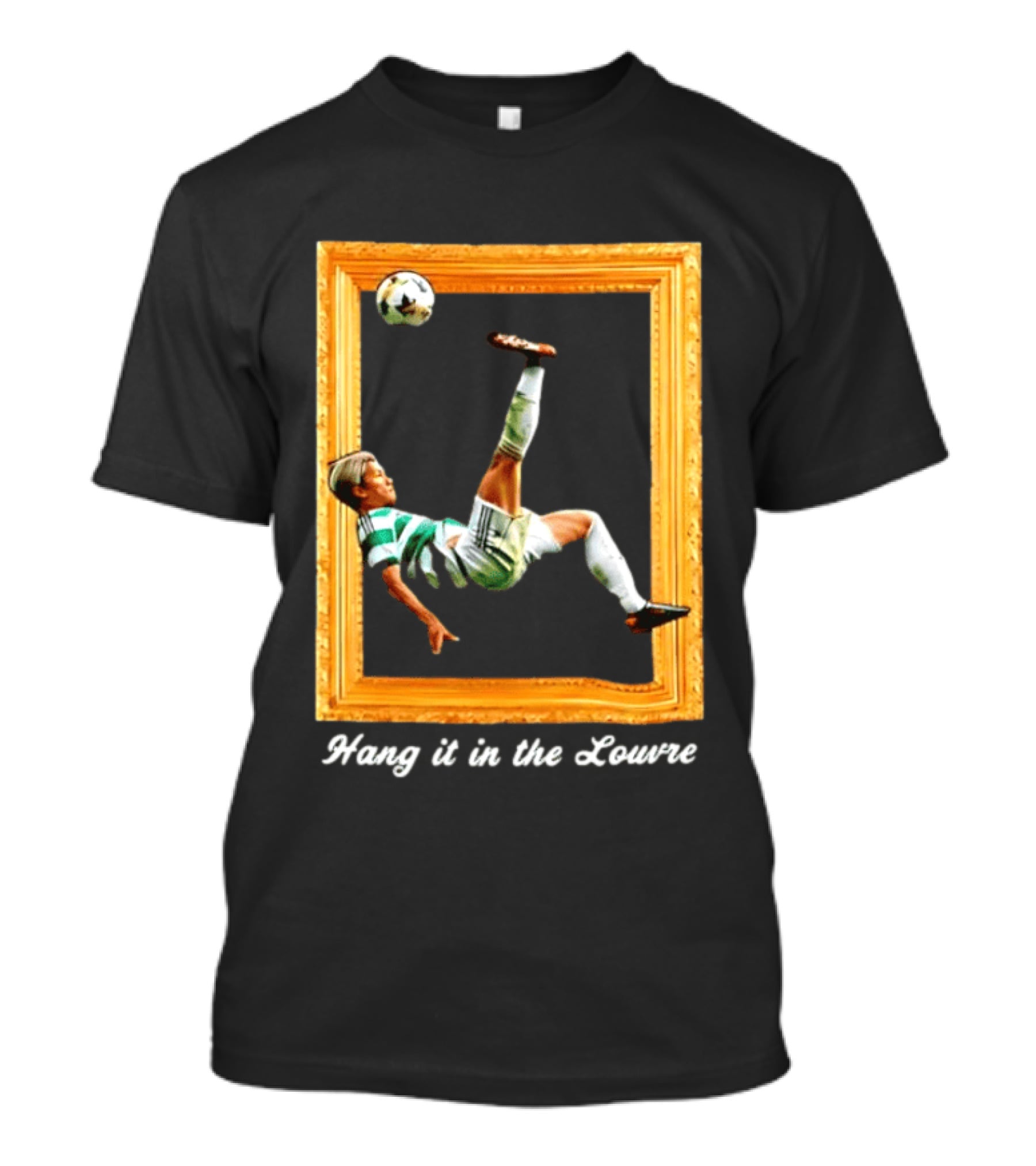Kyogo Furuhashi Celtic FC Hang It In The Louvre Soccer Art футболка T-Shirt