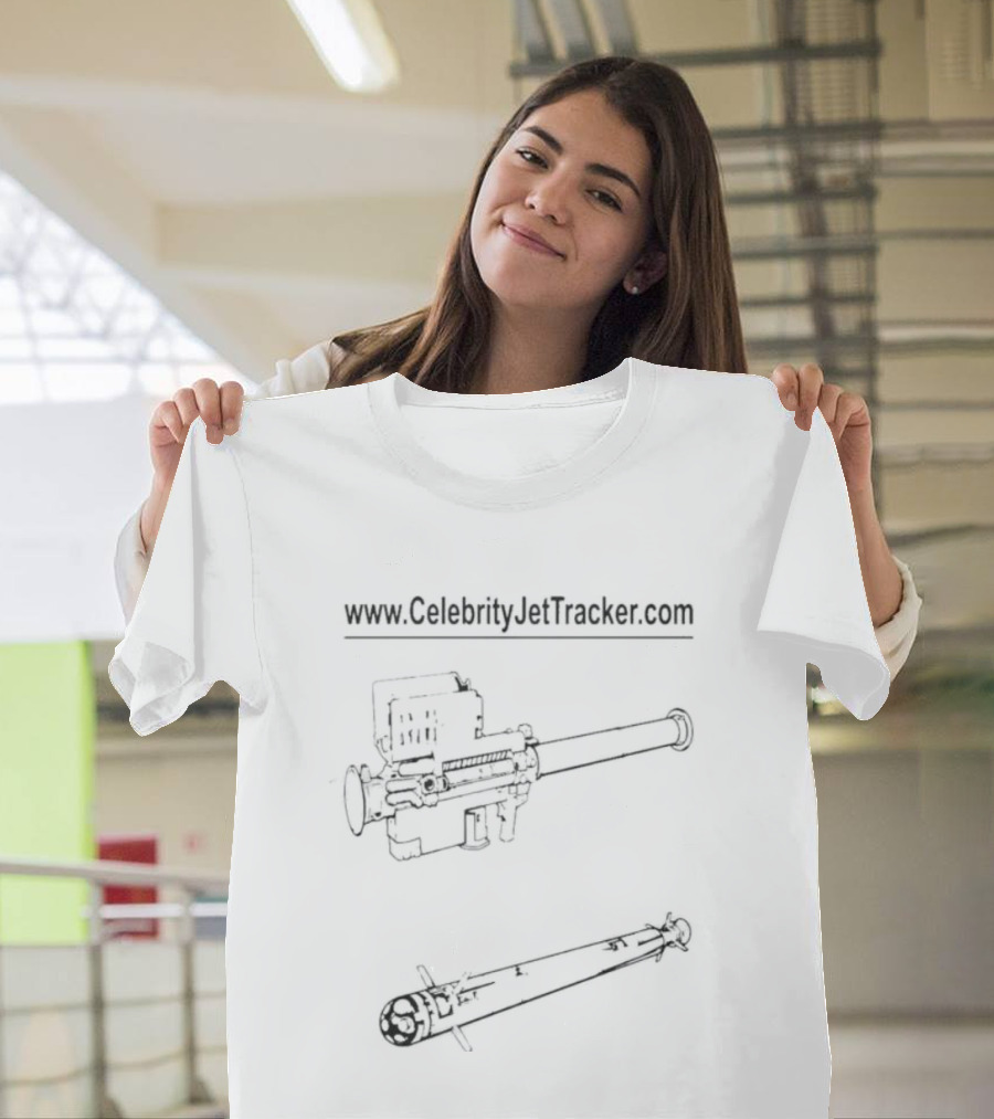 Www.CelebrityJetTracker.com Rocket Launcher 2025 T-Shirt