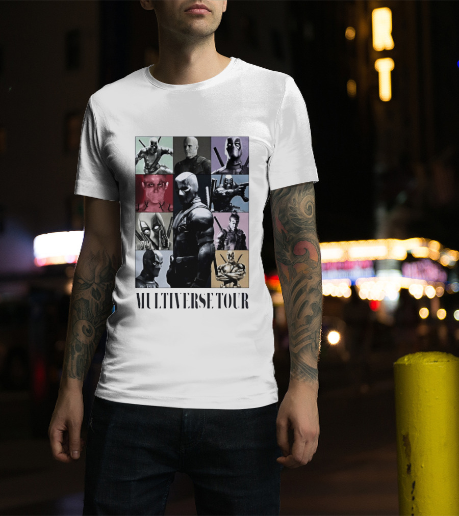 Deadpool Multiverse Tour Marvel Ryan Reynolds T-Shirt