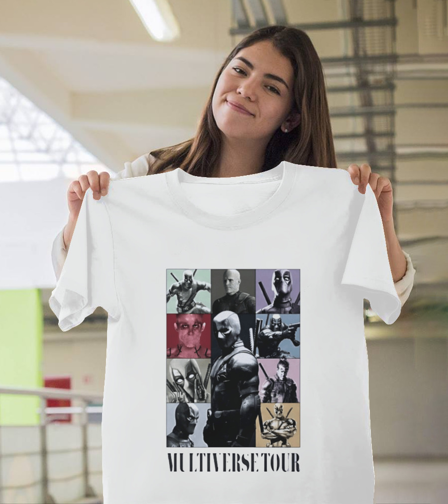 Deadpool Multiverse Tour Marvel Ryan Reynolds T-Shirt