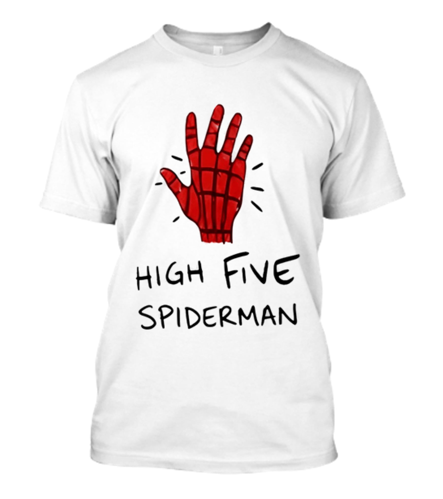 High Five Spiderman Marvel Superhero Comic Book T-Shirt