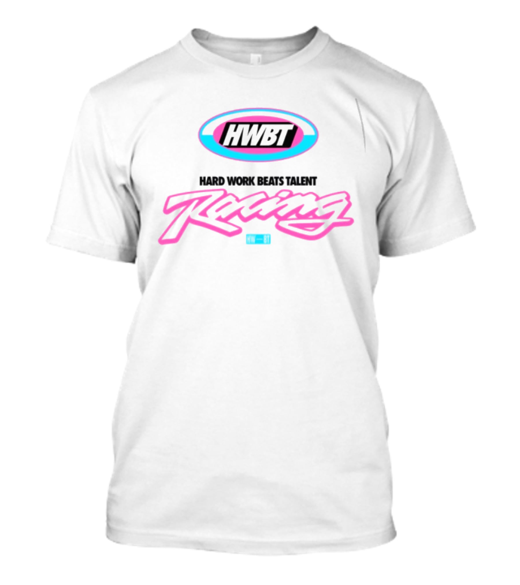 HWBT Miami Racing Oversized Hard Work Beats Talent T-Shirt